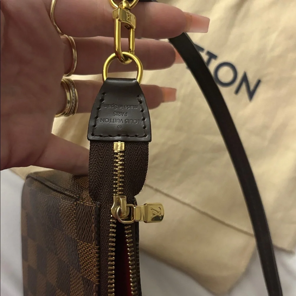 Louis Vuitton pochette accessories Damier ebene - Picture 6 of 9